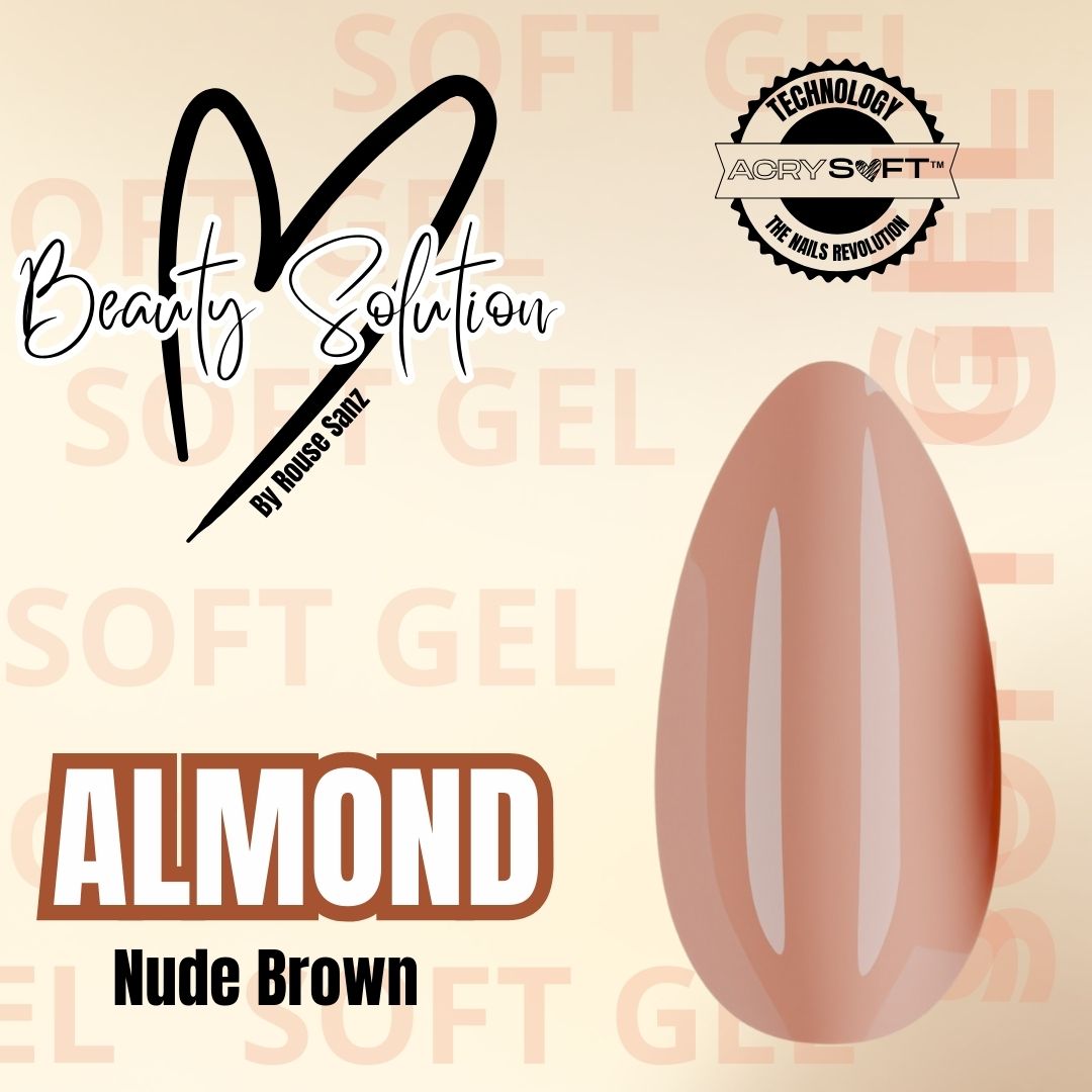 TIPS EFECTO ACRILICO ALMOND BROWN 300 UND